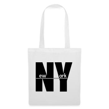 New York - Sac en tissu - blanc - Devant