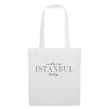 Istanbul Türkiye Stil Design T-Shirt - Stoffbeutel - Weiß - Vorne