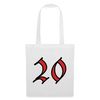 20. 20 YEARS. 20th ANNIVERSARY. 20 YEARS ANNIVERSARY. - Tote Bag - white - Front