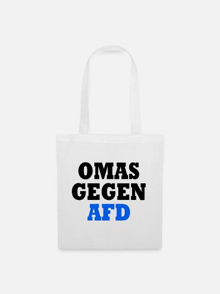 Omas gegen afd - Stoffbeutel - Weiß