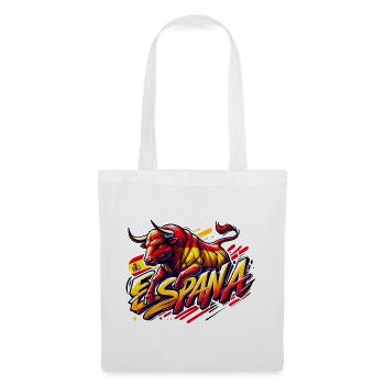 Espagne Bullen Design - Sac en tissu - blanc - Devant