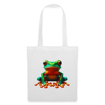 Grenouille - Sac en tissu - blanc - Devant