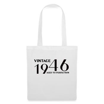 Vintage 1946 aged to perfection - Tote Bag - white - Front