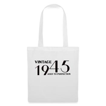 Vintage 1945 aged to perfection - Tote Bag - white - Front