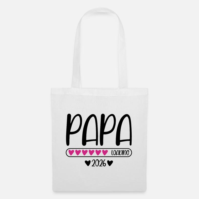 Papa 2026 loading - Stoffbeutel - Weiß