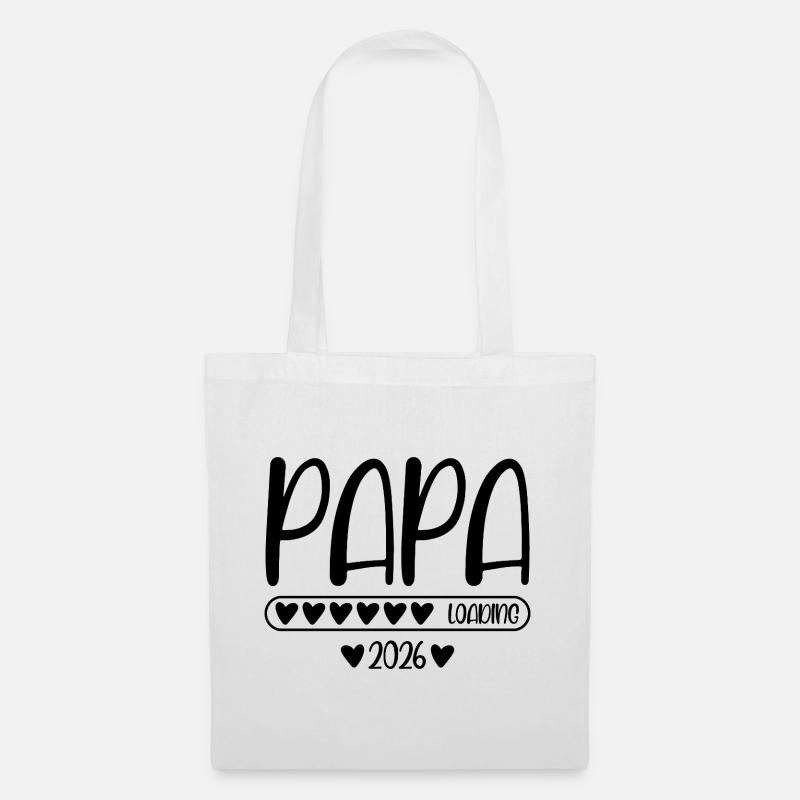 Papa 2026 loading - Stoffbeutel - Weiß