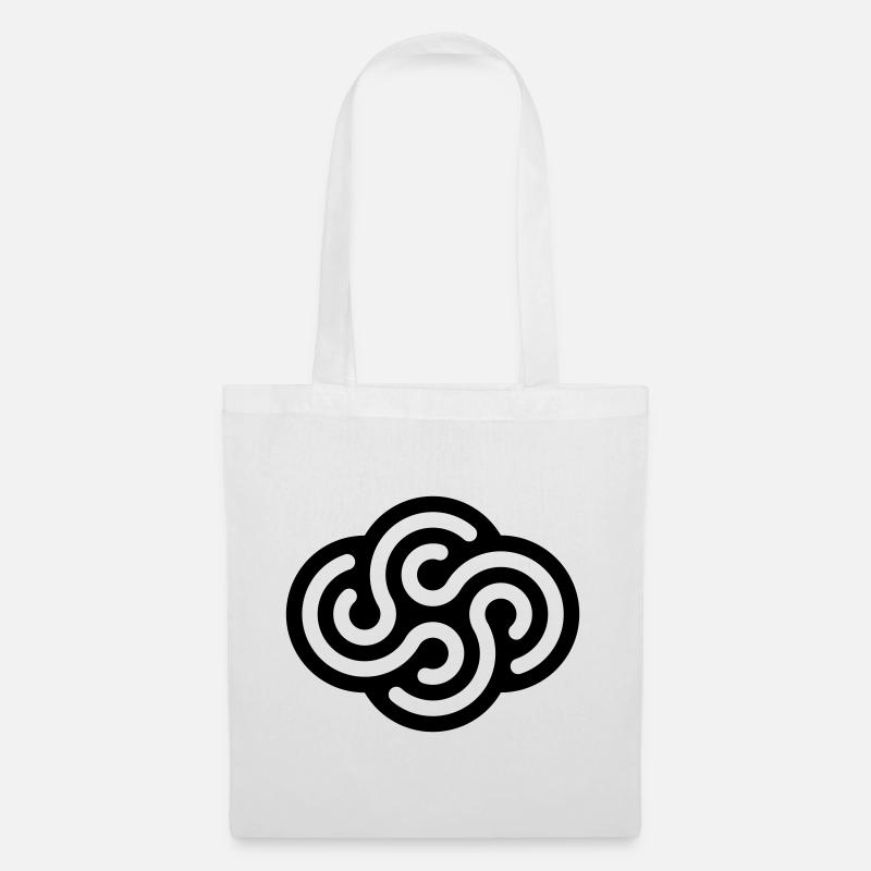 TOURBILLONS - Sac en tissu - blanc