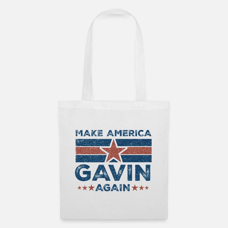 Gavin Make America - Stoffbeutel - Weiß