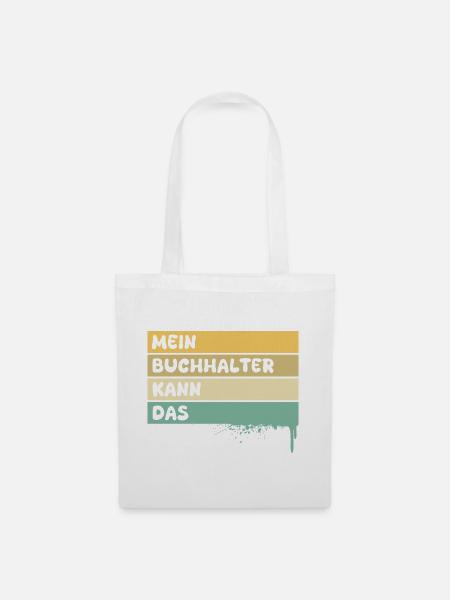 Beruf Buchhalter - Stoffbeutel - Weiß