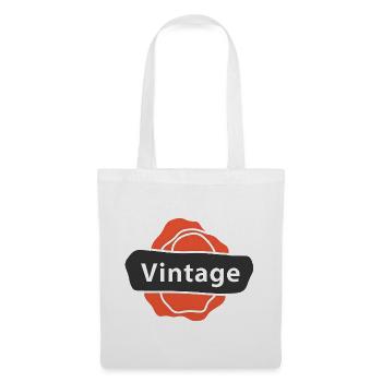 Vintage Art Old School Retro - Stoffbeutel - Weiß - Vorne