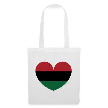 Afrikanisches Herz - Stoffbeutel - Weiß - Vorne