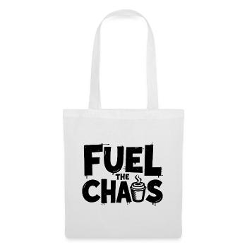 Fuel the Chaos Coffee Saying for Rebels - Tote Bag - white - Front