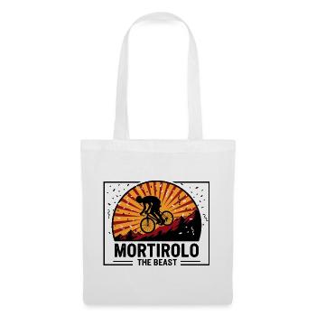 Mortirolo Italie : L’art de la montée la plus difficile - Sac en tissu - blanc - Devant