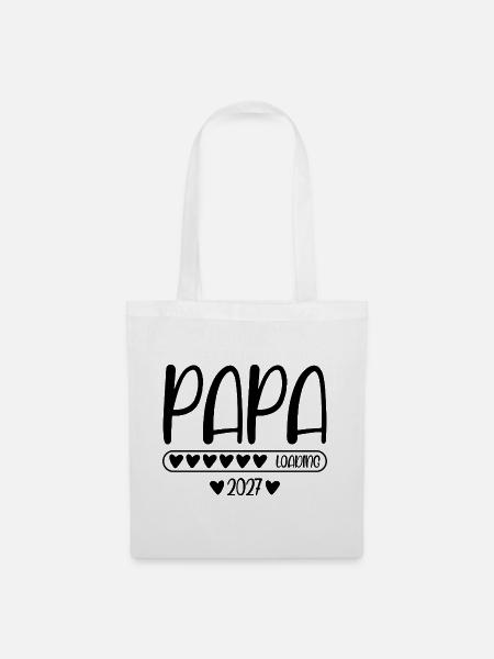 Papa 2027 loading - Stoffbeutel - Weiß