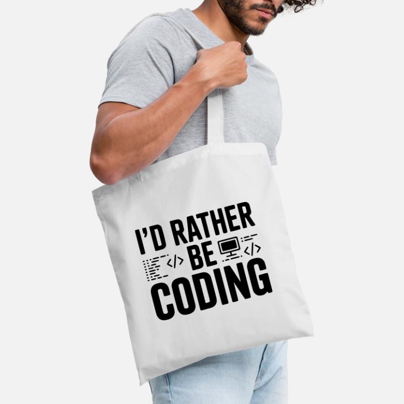 I'd Rather Be Coding Tote Bag