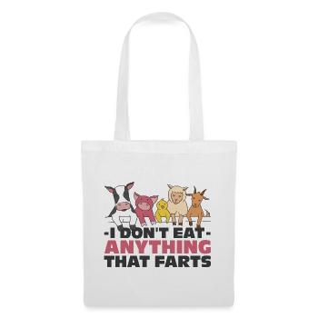 Vegan Humor Fun - Tote Bag - white - Front