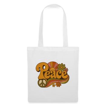 paix - Sac en tissu - blanc - Devant