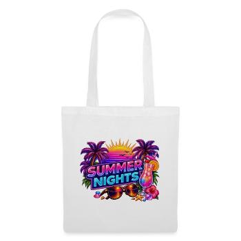 Summer Nights Neon Tropics - Tote Bag - white - Front