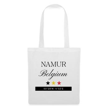 Namur Belgien Souvenir – Reise minimalistisch - Stoffbeutel - Weiß - Vorne