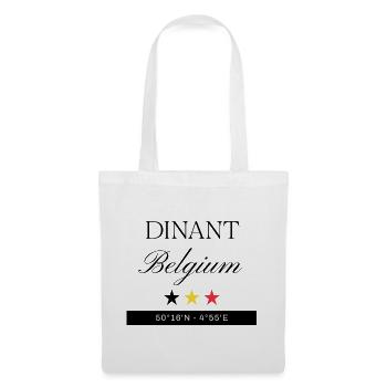 Dinant Belgien Souvenir – Reise minimalistisch - Stoffbeutel - Weiß - Vorne