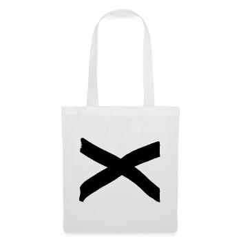 X Kreuz Symbol Verbot - Stoffbeutel - Weiß - Vorne