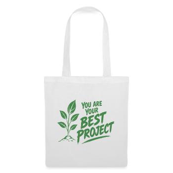You Are Your Best Project Achtsamkeit Pflanzen - Stoffbeutel - Weiß - Vorne