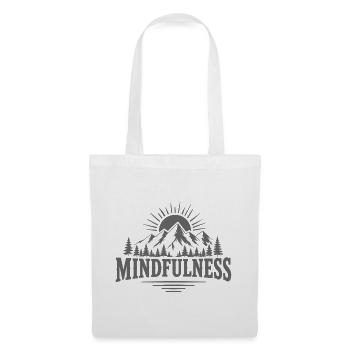 Mindfulness Achtsamkeit Natur Berge - Stoffbeutel - Weiß - Vorne
