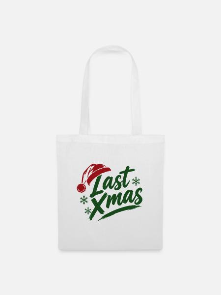 Last Xmas Mütze - Stoffbeutel - Weiß