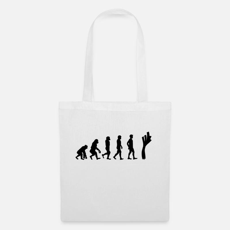 Lauch Evolution - Stoffbeutel - Weiß