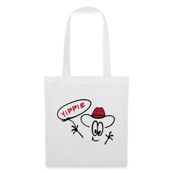 Cowboy mit Lasso - Stoffbeutel - Weiß - Vorne
