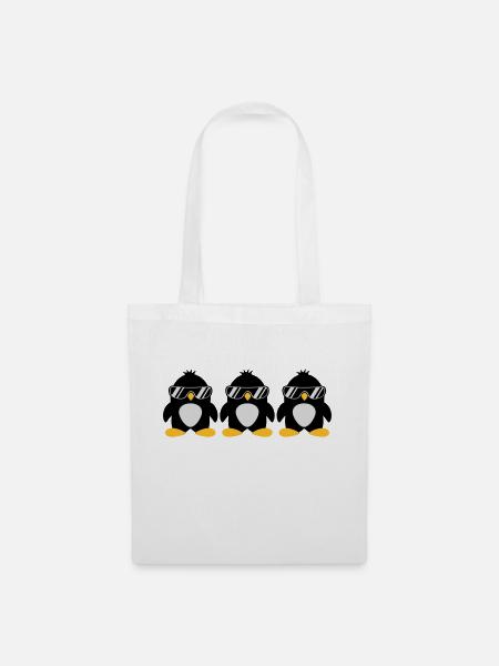 Penguin Team - Stoffbeutel - Weiß