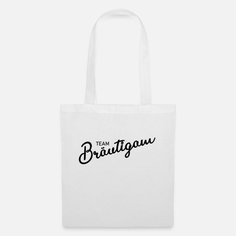 Team Bräutigam - Junggesellenabschied - JGA - Stoffbeutel - Weiß
