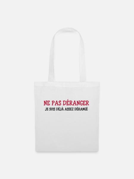 Ne pas Déranger ! - Sac en tissu - blanc