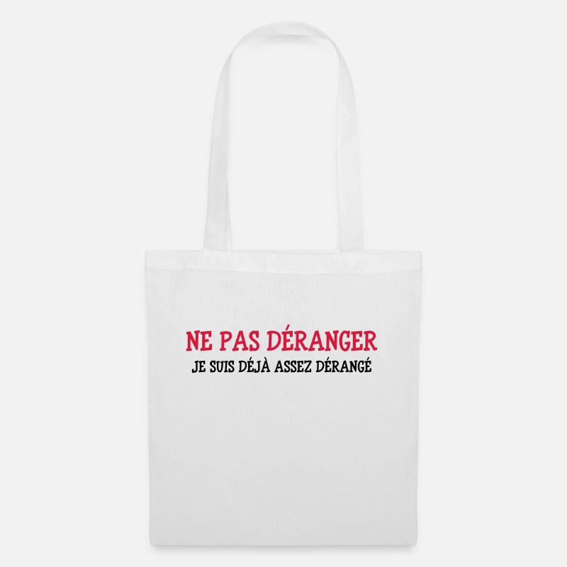 Ne pas Déranger ! - Sac en tissu - blanc