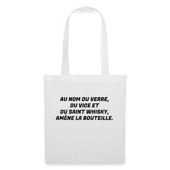 Alcool / Humour / Alcoolo / Alcolo / Apéro / Fête - Sac en tissu - blanc - Devant
