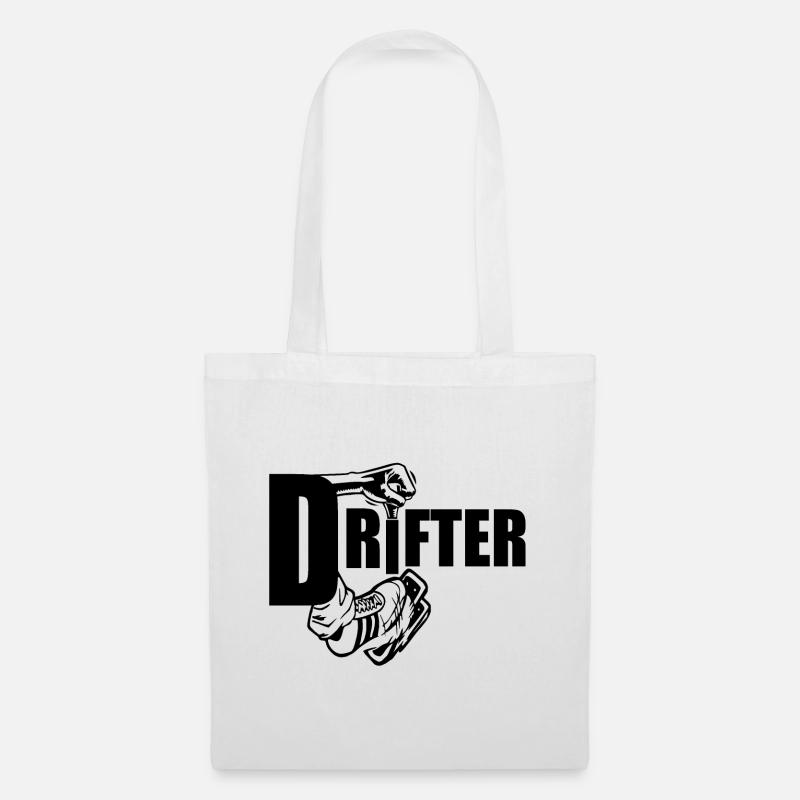 Drifter; Drifting; Drift; - Stoffbeutel - Weiß
