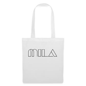Name Mila Modern Black - Tote Bag - white - Front