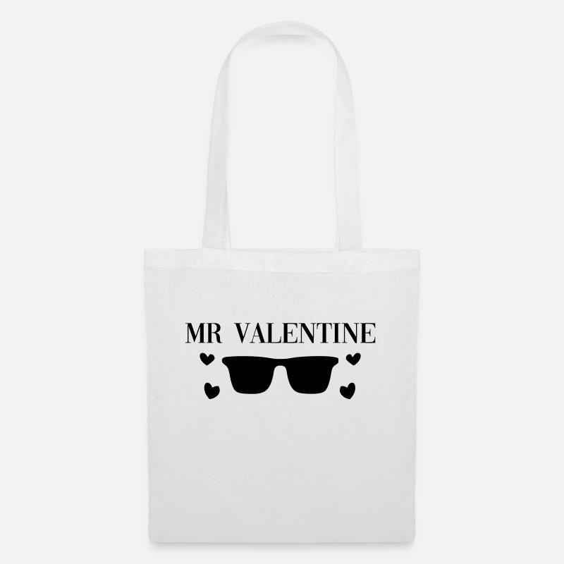 Mr Valentine - Tote Bag - white