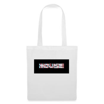 Logo de la maison à effets 3D - Sac en tissu - blanc - Devant