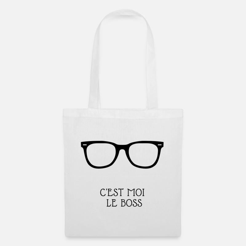 c est moi le boss 2 - Sac en tissu - blanc