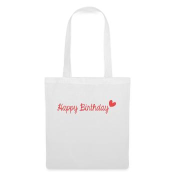 JAHRESTAG. ALLES GUTE ZUM GEBURTSTAG!. ALLES GUTE ZUM GEBURTSTAG!. - Stoffbeutel - Weiß - Vorne