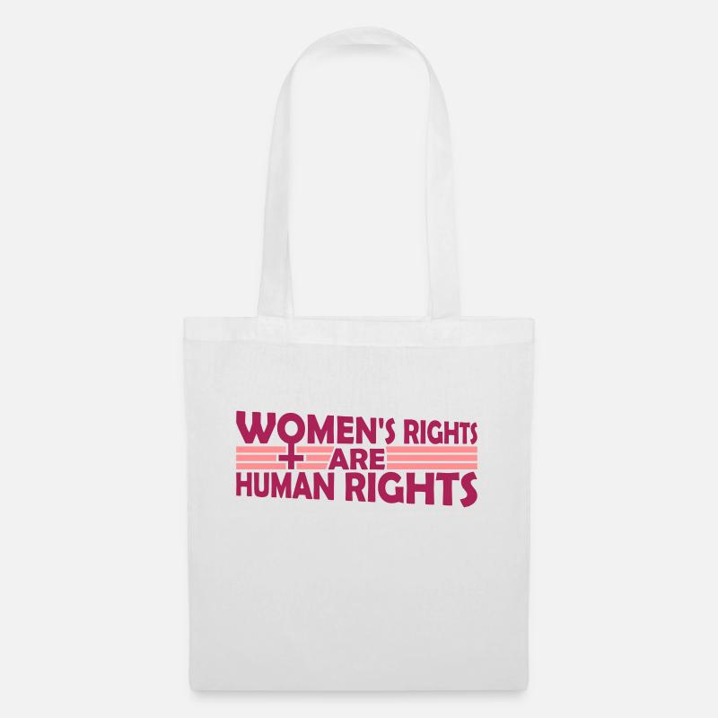 womens rights Feminist Zitat - Stoffbeutel - Weiß