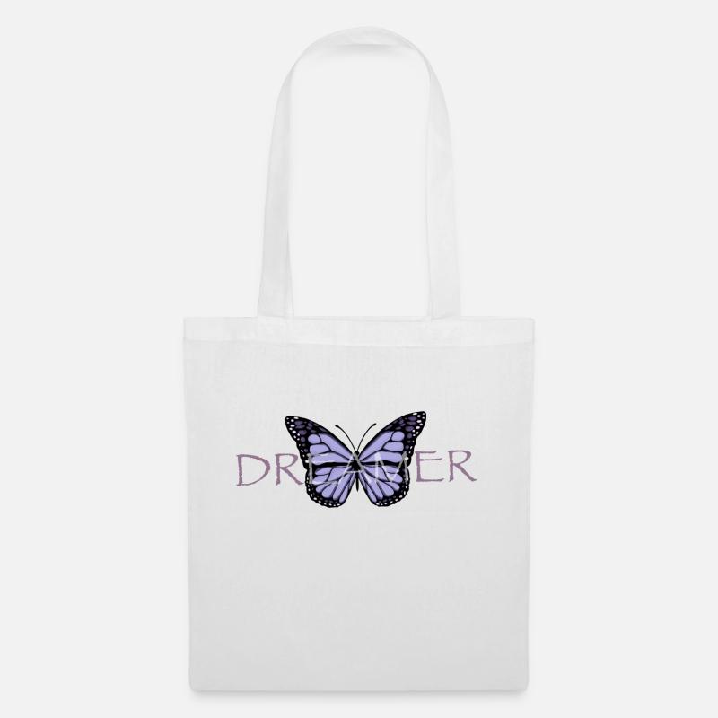 Schmetterling Dreamer - Stoffbeutel - Weiß