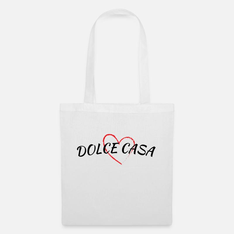 Dolce Casa Sweet Home Süßes Zuhause - Stoffbeutel - Weiß