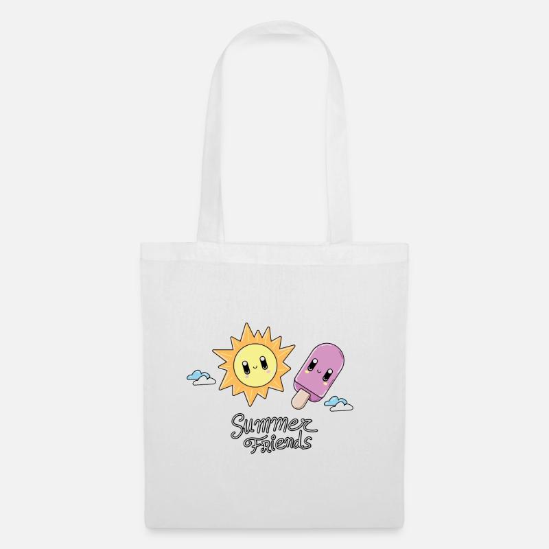 Sommerfreunde - Stoffbeutel - Weiß