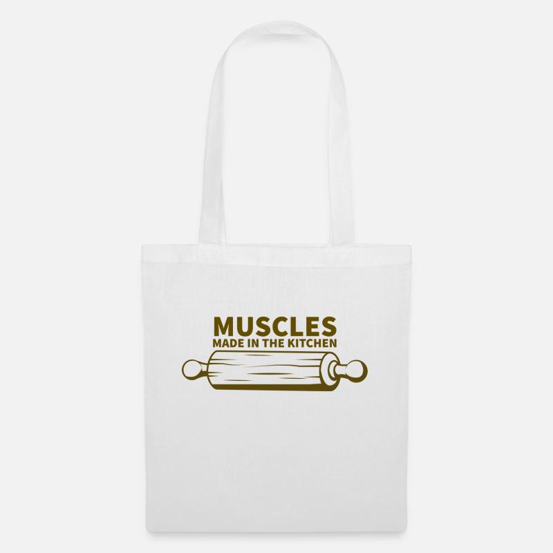 muscles made in the kitchen - Tote Bag - white