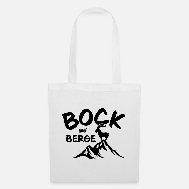 Bock auf Berge - Stoffbeutel - Weiß