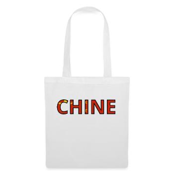 Drapeau Chine - Sac en tissu - blanc - Devant