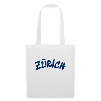 Zürich - Schweiz - Switzerland - Swiss - Slogan - Stoffbeutel - Weiß - Vorne