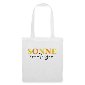 sonne - Stoffbeutel - Weiß - Vorne